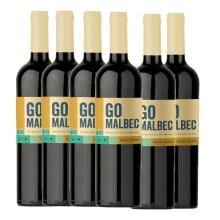 Kit 6 Garrafas Vinho Argentino Go Malbec 