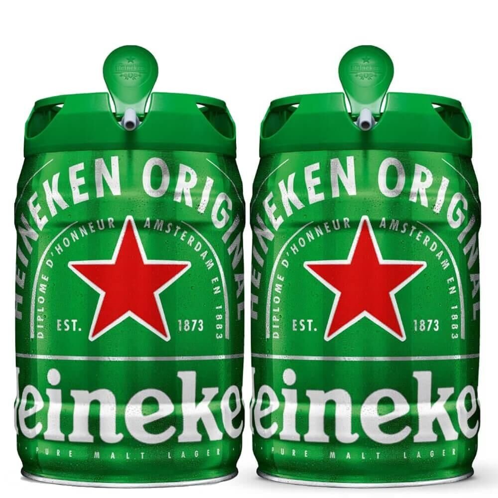 Kit Cerveja com 02 Barril Heineken 5L